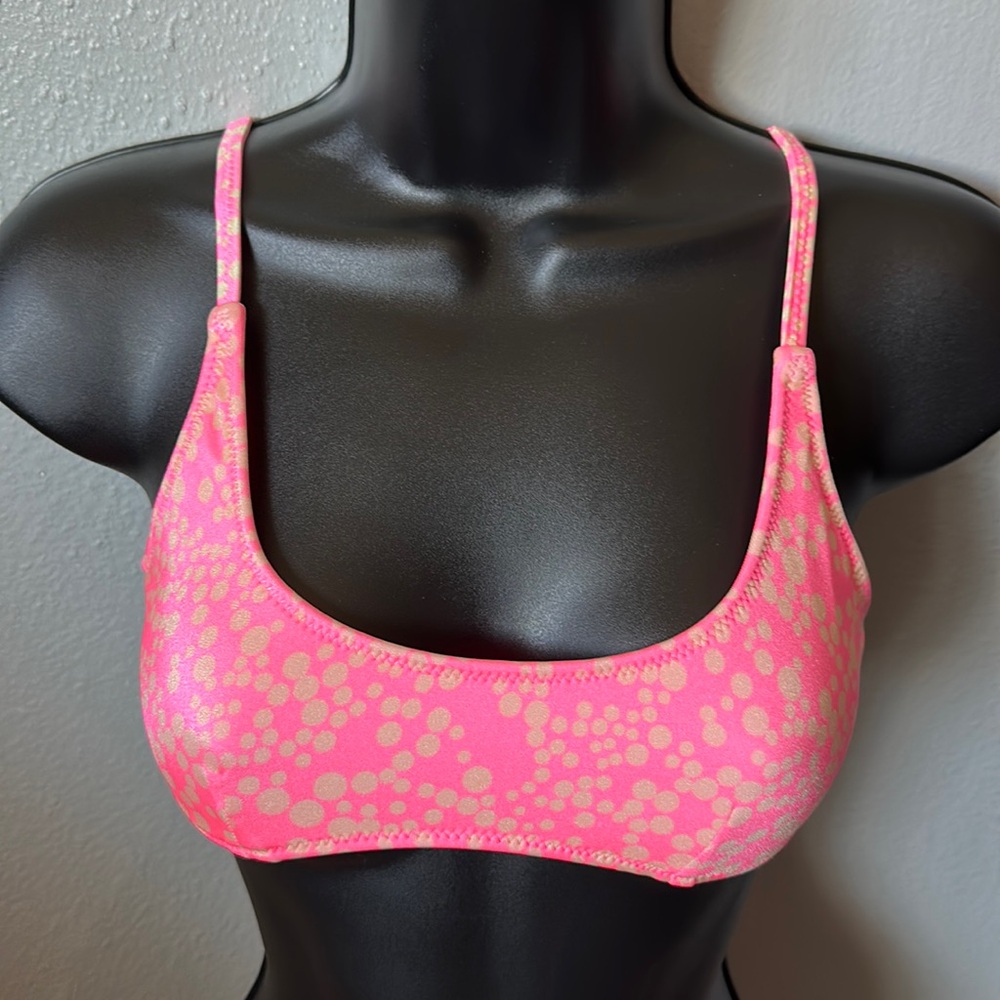 Pink Polka Dot swimsuit set. - Picture 2 of 13